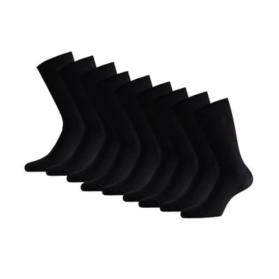 Bamboe sokken basic - 9-Pack - Zwart / 39/42