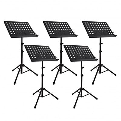 Muziekstandaard voor Dirigenten van Gear4music, Set van 5