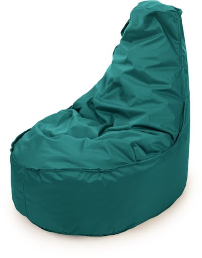 Drop & Sit - zitzak/stoel - robuust nylon - smaragd - Noa JR voor kinderen - voor binnen en buiten - 55 x 75 - 100 Liter