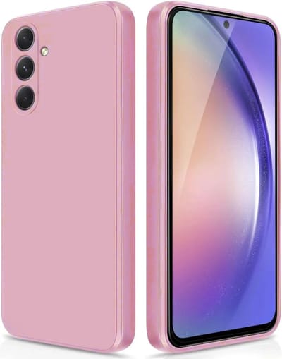 Hoesje met Camera Bescherming Geschikt voor Samsung Galaxy A54 | Back Cover | Dun | Flexibel TPU | Roze