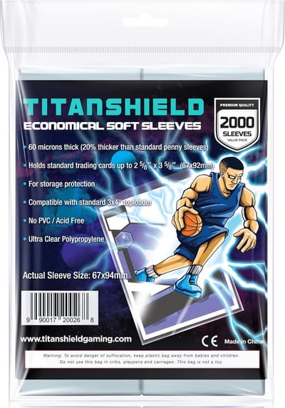 Economische Zachte Penny Card Sleeves 67x94mm - Ultra Helder (2000 Stuks)