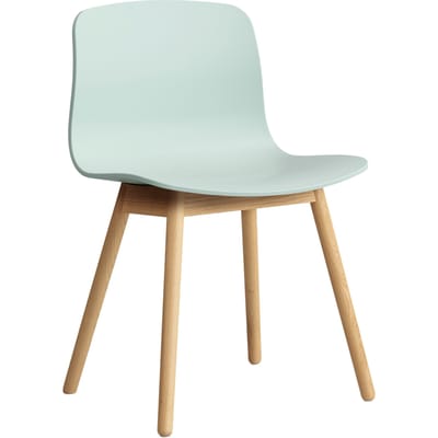 HAY About a Chair AAC 12 - dusty mint 2.0 - lak op waterbasis - Standaard glijders kunststof