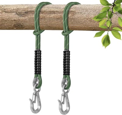 Schommelbevestiging Touw - Hangmat Ophangset - Veilig Ophangen Schommel - 450 kg Draagkracht - 2 Meter - Groen