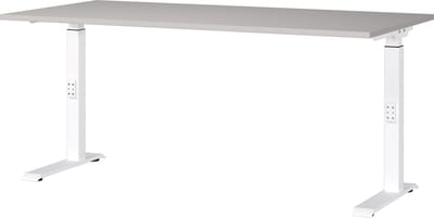 Bureau Galileo Wit - Kasjmier - 160x80cm - Hoogte 91 cm - In hoogte verstelbaar