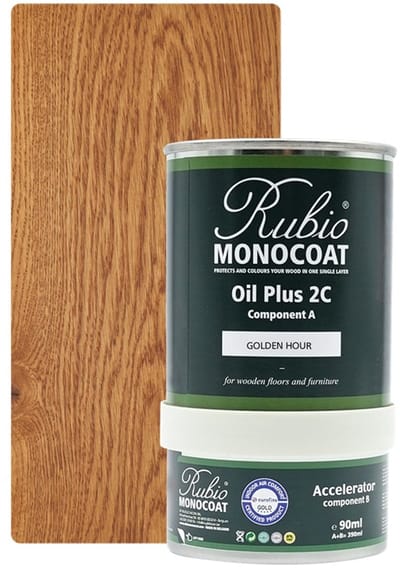 Rubio Monocoat Oil Plus 2C - Ecologische Houtolie in 1 Laag voor Binnenshuis - Golden hour, 390 ml (15 m²)