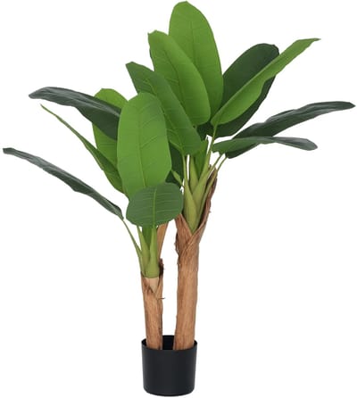 Golaro Kunstplant - Kunstplanten voor binnen - Kunstplanten - Kunstplant in pot - Bananen Kunstplant - Onderhoudsvrij - 120 cm