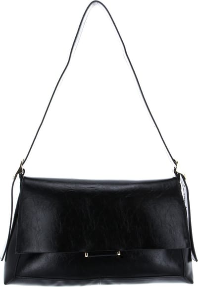 SEIDENFELT MANUFAKTUR Schoudertas Skals Shoulderbag Black / Gold Zwart