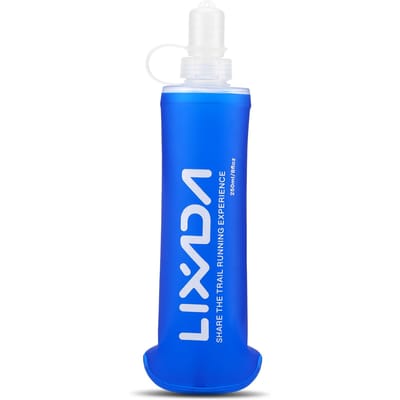 Lixada zachte fles opvouwbare BPA-vrije hydratatiewaterfles voor buiten hardlopen wandelen fietsen 250ml
