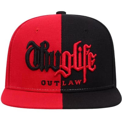 Nieuwe Kinder Thug Life Platte Rand Hoed Mannen Straat Hip Hop Hoed Vrouwen Buiten Fietsen Vissen Zonneklep Verstelbare Baseballpet red