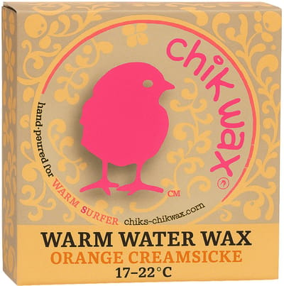 Chikwax Surf Wax – Warm Water Wax – Orange Creamsikle – 17-22°C – Grip en Tractie voor Surfers – Milieuvriendelijk