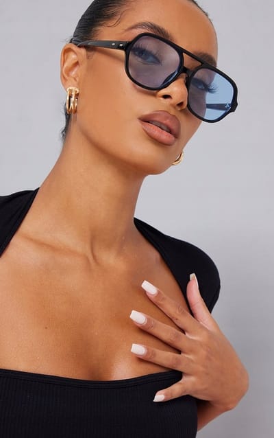 PrettyLittleThing - Geribd Zwart Body - Maat S
