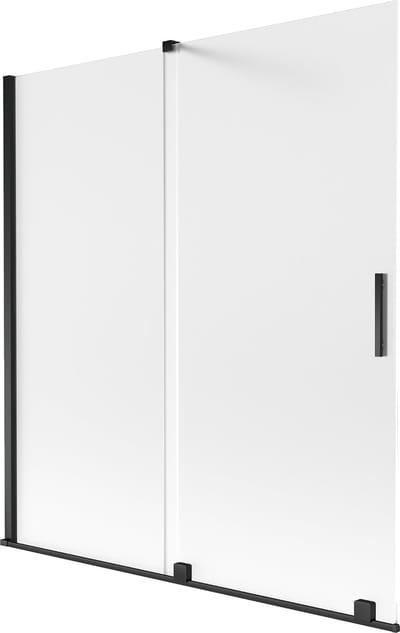 Mexen Velar badwand 2-delige schuifdeur 150 x 150 cm, mat, zwart - 896-150-000-31-70