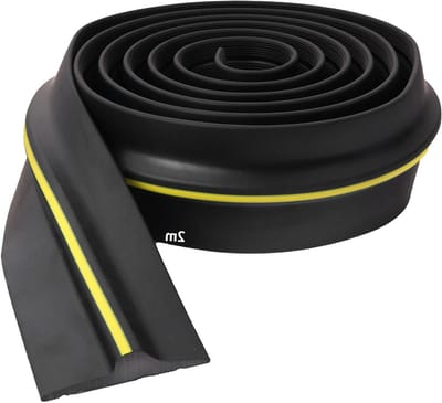 Garagedeur Afdichting - Universele Drempelafdichting - Garage Schoon Houden - Robuust EPDM Rubber - 2 Meter Lengte - Zwart
