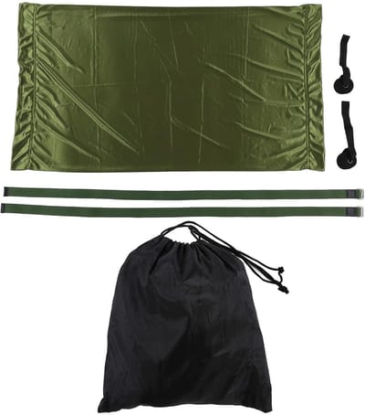 Yoga Riem Set - Stretch Hulpmiddel - Thuis Kracht Training - Verstelbaar Deuranker - Opvouwbaar Ontwerp - Lichtgroen