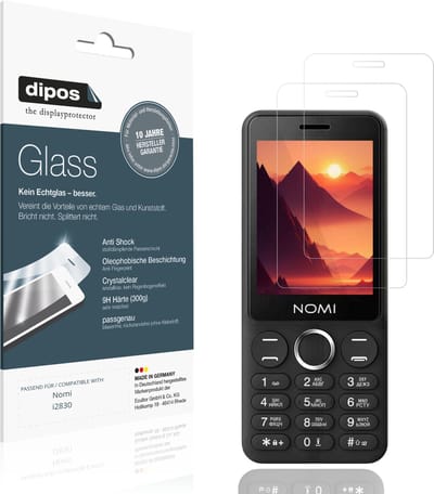 dipos – 2x Pantserfolie geschikt voor Nomi i2830 | 9H Screenprotector