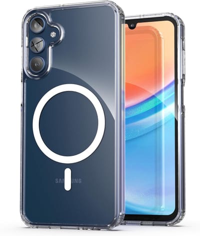 Hoesje Geschikt voor Samsung Galaxy A17 5G - Transparant - Casemania Magnetisch Anti-shock Back Cover - Extra Stevig Val en Stootbescherming Telefoonhoesje geschikt voor MagSafe