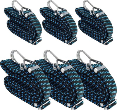 Pack of 6 Expanders met Hooks - 2 m en 3 m - Universele Luggage Tensioners - Bungee Cord Expander Rope Set voor Fuse