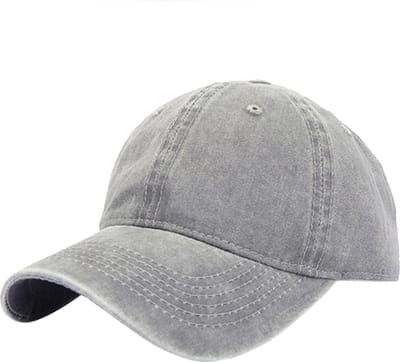 LGT JWLS Effen Baseball Cap met Faded Look - Grijs