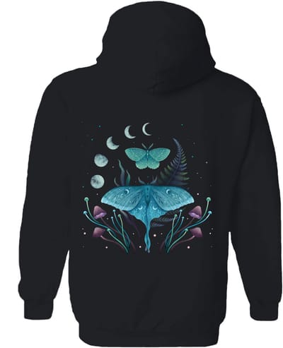 Vlinder Paddestoelen Luna And Emerald The Coloured House Hoodie M