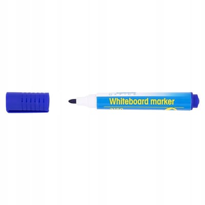 Blauwe whiteboardstiften, 3 stuks