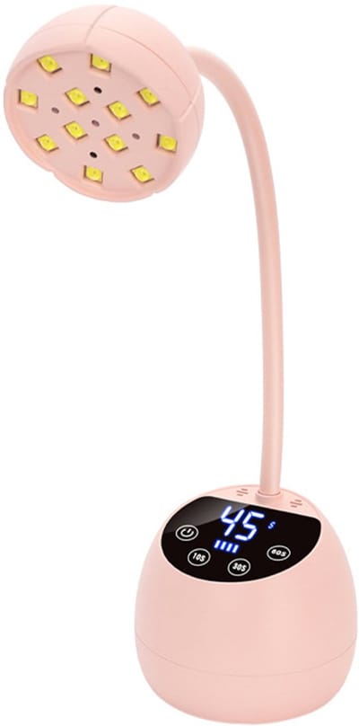 longziming -Draadloze UV LED Nagellamp 36W – Mini Gel Nageldroger met LCD Display, 3 Timers & Auto Sensor – Flexibele Zwanenhals & USB Oplaadbaar – Ideaal voor Thuis DIY Manicure
