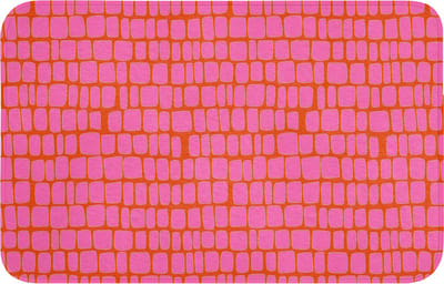 WC mat 80x50 cm - Antislip - Organisch - Raster - Roze - Toiletmat - Vloermat - Douchemat - Toilet tapijt - Toiletmatten