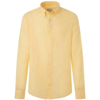 Shirt met lange mouwen Hackett Garment Dye Linen B