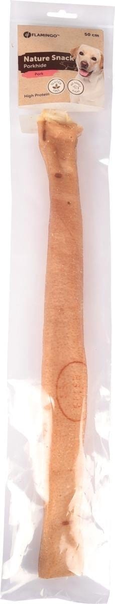 Flamingo Hondensnack Nature Varkensrol 50 cm - 150 gr - 1 stuk x 40 cm