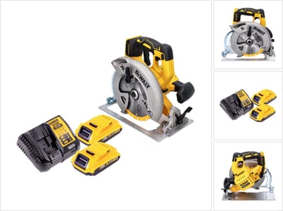 DeWalt DCS 570 D2 accu-handcirkelzaag 18 V 184 mm borstelloos + 2x accu 2,0 Ah + oplader