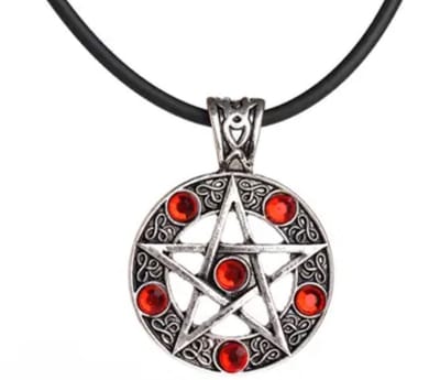 Akyol - satan - satan ketting - pentagram - gothic - valentijns cadeau - duivel - sterren ketting - Valentijn cadeau - ketting - collier- ketting met een hanger - cadeau valentijn - accessoires - sieraden