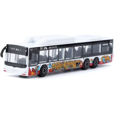 Majorette 1/110 Man Pendelbus Tourbus Legering Auto Diecasts & Speelgoedvoertuigen Automodel Miniatuur Schaalmodel Auto Voor Kinderen gray