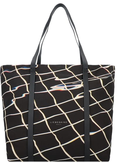 LIEBESKIND BERLIN Schoudertas Aurora Pool Print Shopper Black Zwart