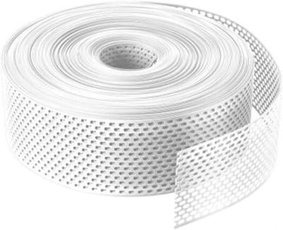 Dakrandrooster PVC - Ventilatiestrook Gevel - Dak Ventilatie - Ovale Perforatie - 60 Meter - Wit