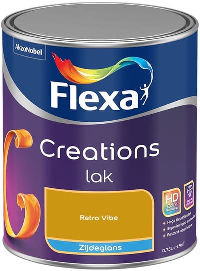 Flexa - Creations Lak Zijdeglans - Retro Vibe - Mengverf - 750 Ml