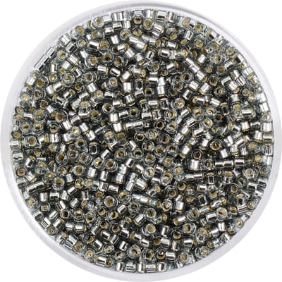 Delica Rocailles, Ø 2 mm - Zilvergrijs