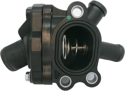 Thermostaat Behuizing - Koelvloeistofthermostaat Motor - Motor Koeling - Duurzaam Plastic Metaal - 10 x 10 x 10 mm - Zwart