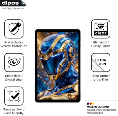 dipos – 2x Beschermfolie geschikt voor Headwolf Titan 1 | Krasbestendige & heldere Screenprotector Ultra-Thin