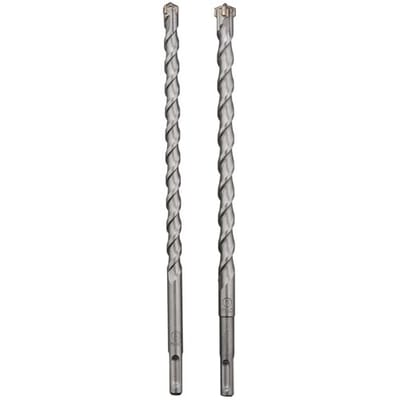 Parkside Performance SDS Plus Boren - SDS Plus boor PSBSP 2 A1 2-delig - Borenset - Extreem belastbare, 4-snijdende hardmetalen punt (TCT) - Voor metselwerk, beton en gewapend beton - Dubbele spiraal met brede spoed voor optimale materiaalafvoer