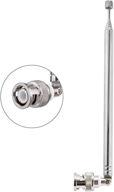 Telescopische Antenne - Radio Antenne - Signaal Ontvangen - 7 Secties Uitschuifbaar - 68.5cm Uitgeschoven - Zilver