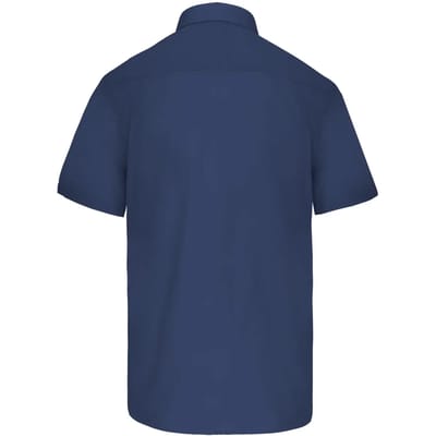 Kariban Overhemd in onderhoudsvriendelijk polykatoen-popeline korte mouwen heren K551 - Deep Blue - XXL