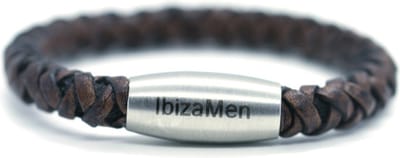 IbizaMen KIDS - jongens - armband - leer - coffee - vintage - 5mm