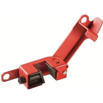 Master Lock Rood Elektrische Doos Stroomonderbreker Lockout, Tagout Stroomonderbrekerkastslot voor Standaard Enkele en Dubbele Tuimelschakelaars Pack of 1