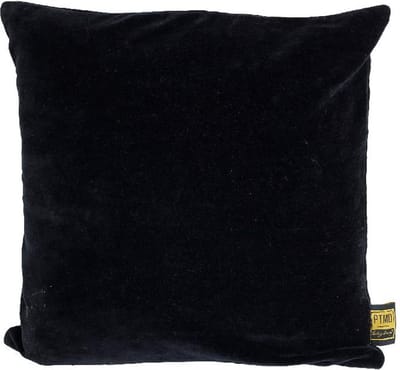 PTMD Sierkussen Floo - 45x10x45 cm - Katoen - Zwart