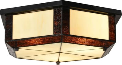 Tiffany Plafonnière Geometric - Art Deco Trade