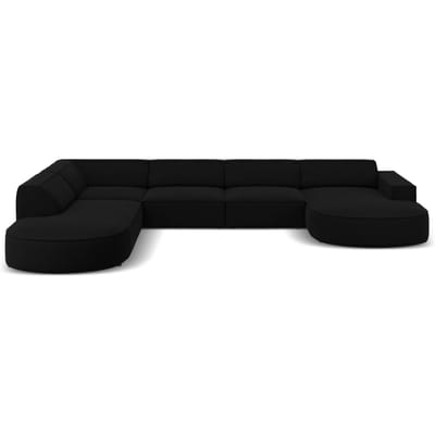 U-bank Jodie velvet Chaise longue links | Micadoni Limited Edition