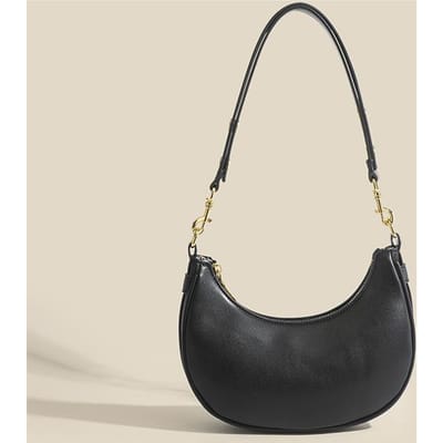 Niche Design Retro Okseltas Getextureerde Schoudertas Licht Luxe Halve Maan Zadel Tas Veelzijdige Hand Crossbody Tas
