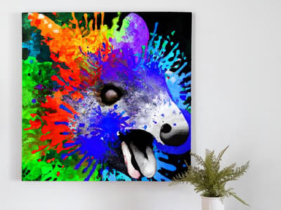 Bursting bandicoot | Bursting Bandicoot | Kunst - 60x60 centimeter op Dibond | Foto op Dibond