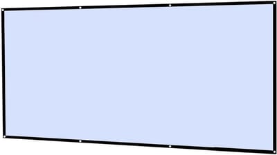 Projectorscherm - Projectie scherm - Thuisbioscoop creëren - Rimpelvrij materiaal - 84 inch - Wit met zwarte rand