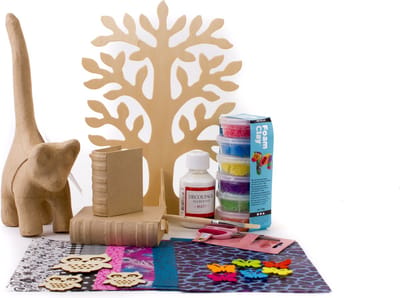 Décopatch® knutselpakket | decoratief | grote poes juwelenboom| Foam Clay® | decoupage