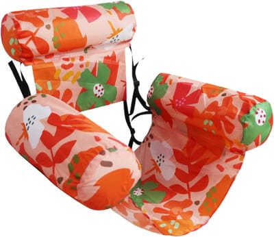 Opblaasbare Drijfstoel - Drijvende WaterStoel - Float LoungeStoel - Drijvende Water Ligstoel - Opblaasbaar - Opblaasbare Waterstoelen Voor Feestjes, Zomer, Water - 76 x 40.5 x 60.9 cm - Oranje